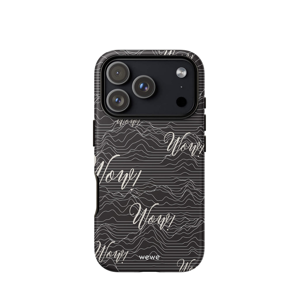Custom wow iPhone case 17 pro fun aesthetic design.