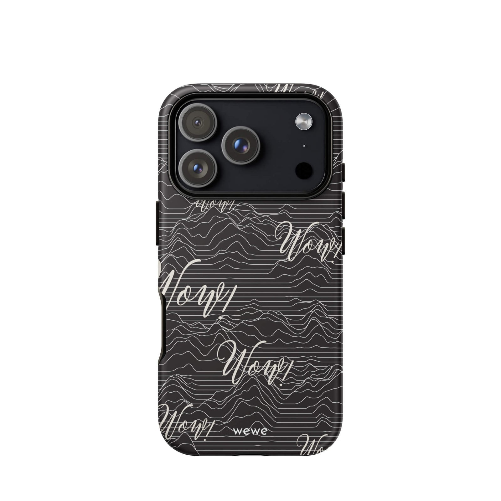 Custom wow iPhone case 17 pro fun aesthetic design.