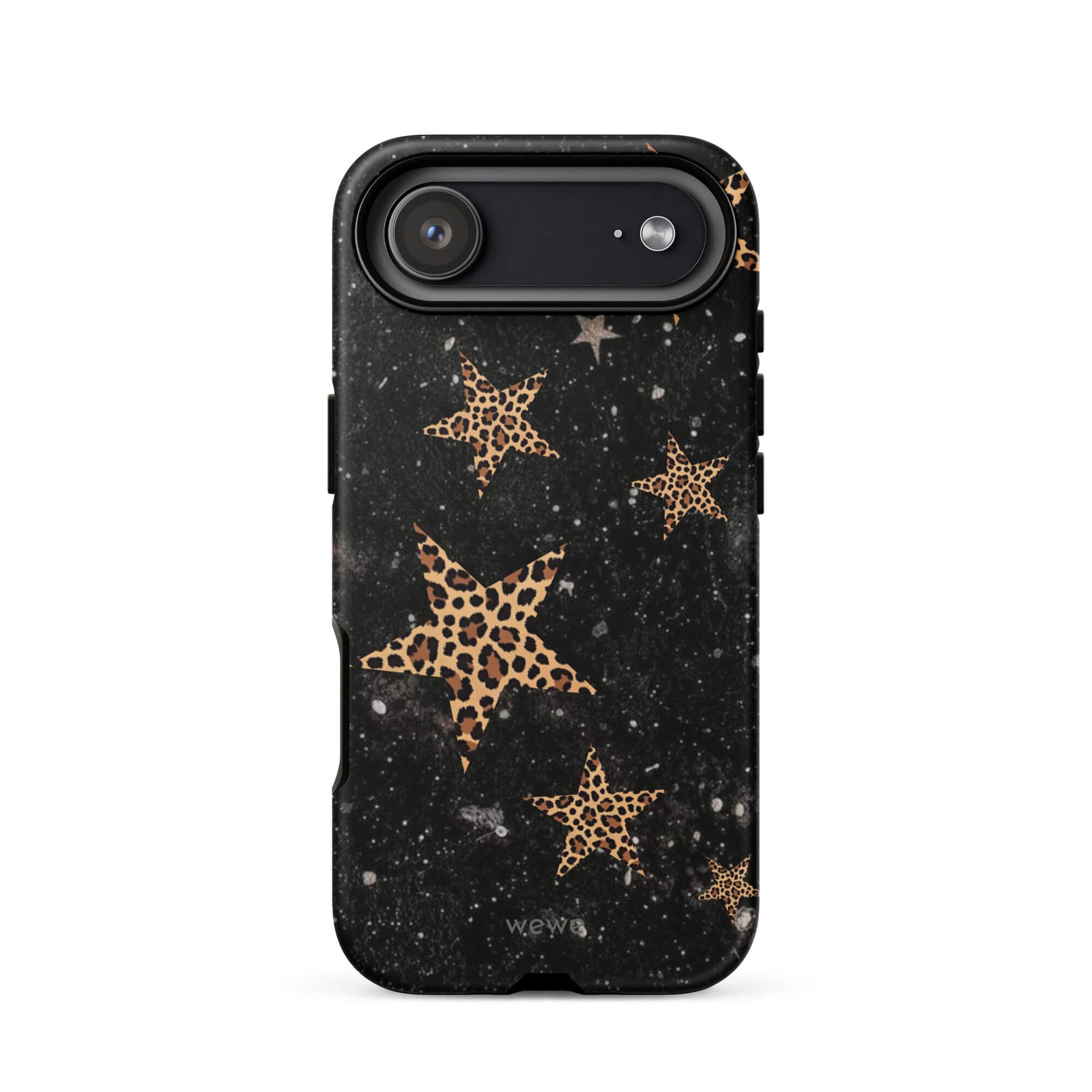 Custom leopard star iPhone case 17 air unique fashion look.