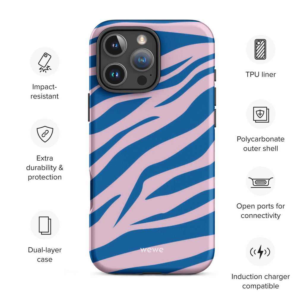 Custom blue morning brew iphone case 16 pro max scratch-Resistant
