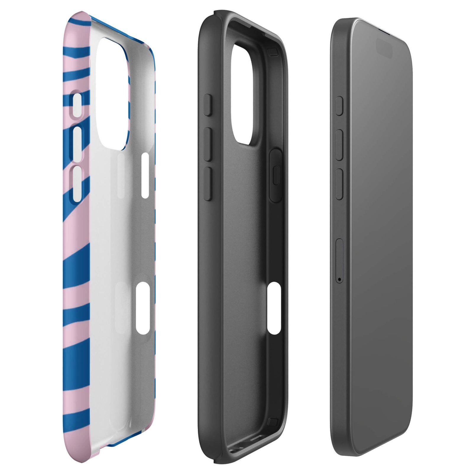 Custom blue morning brew iphone case 16 pro max dual-layer shockproof protection.