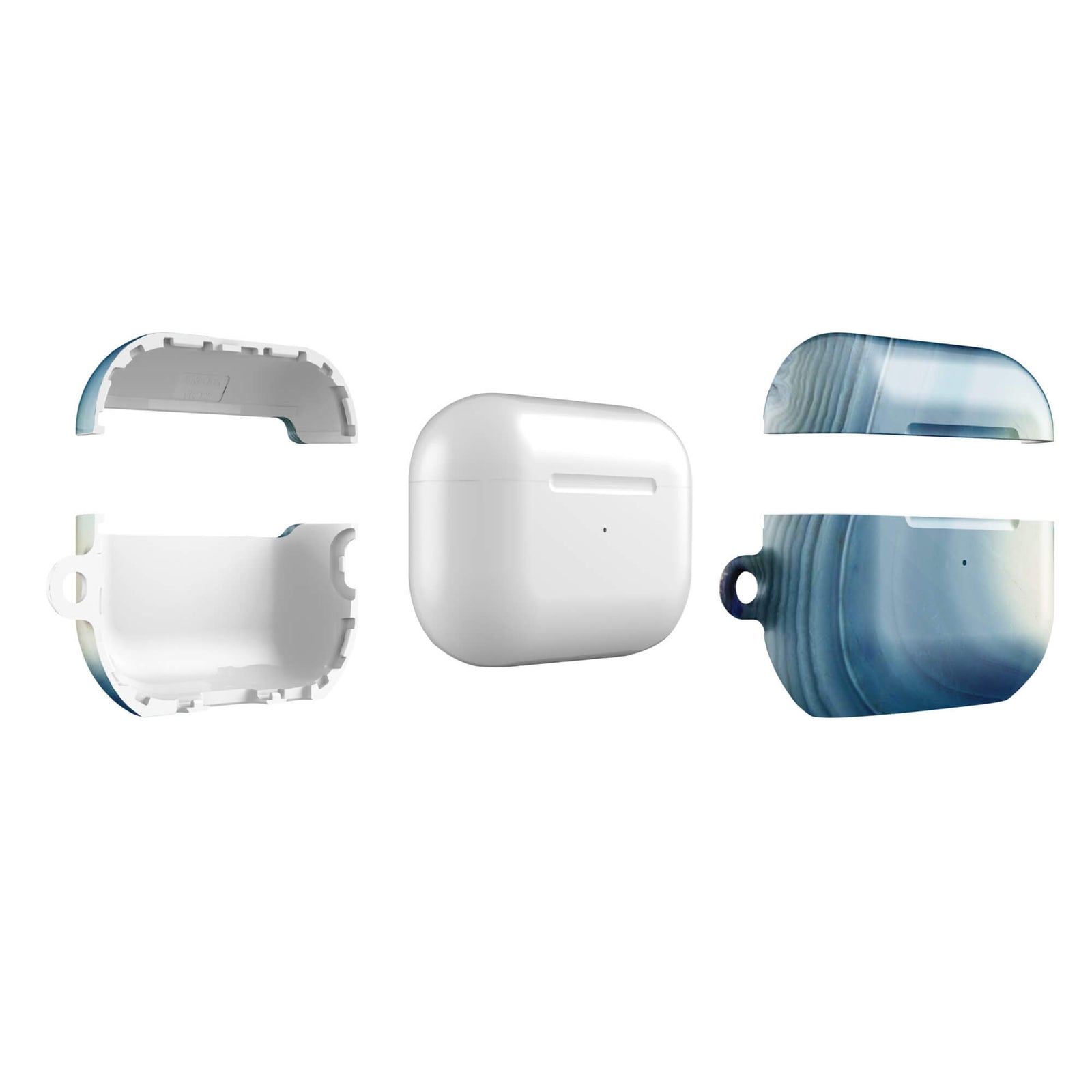 Custom slate blue airpods case pro gen2 slim protective.