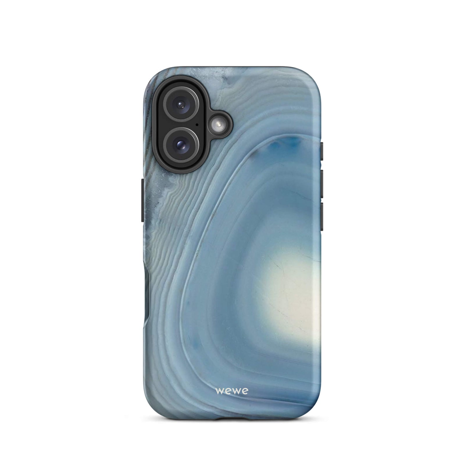 Custom slate blue iphone case 16 elegant design.