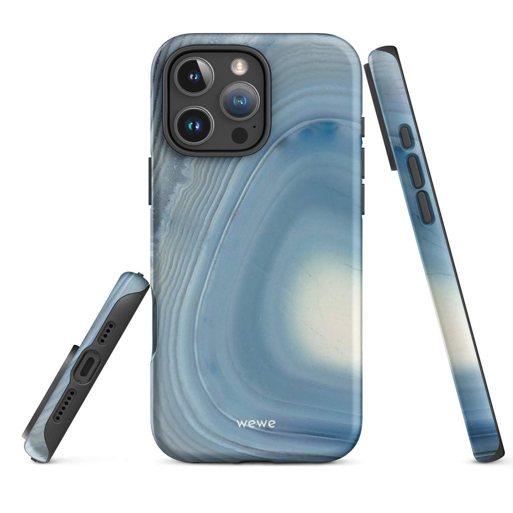 Custom slate blue 16 pro max elegant design.