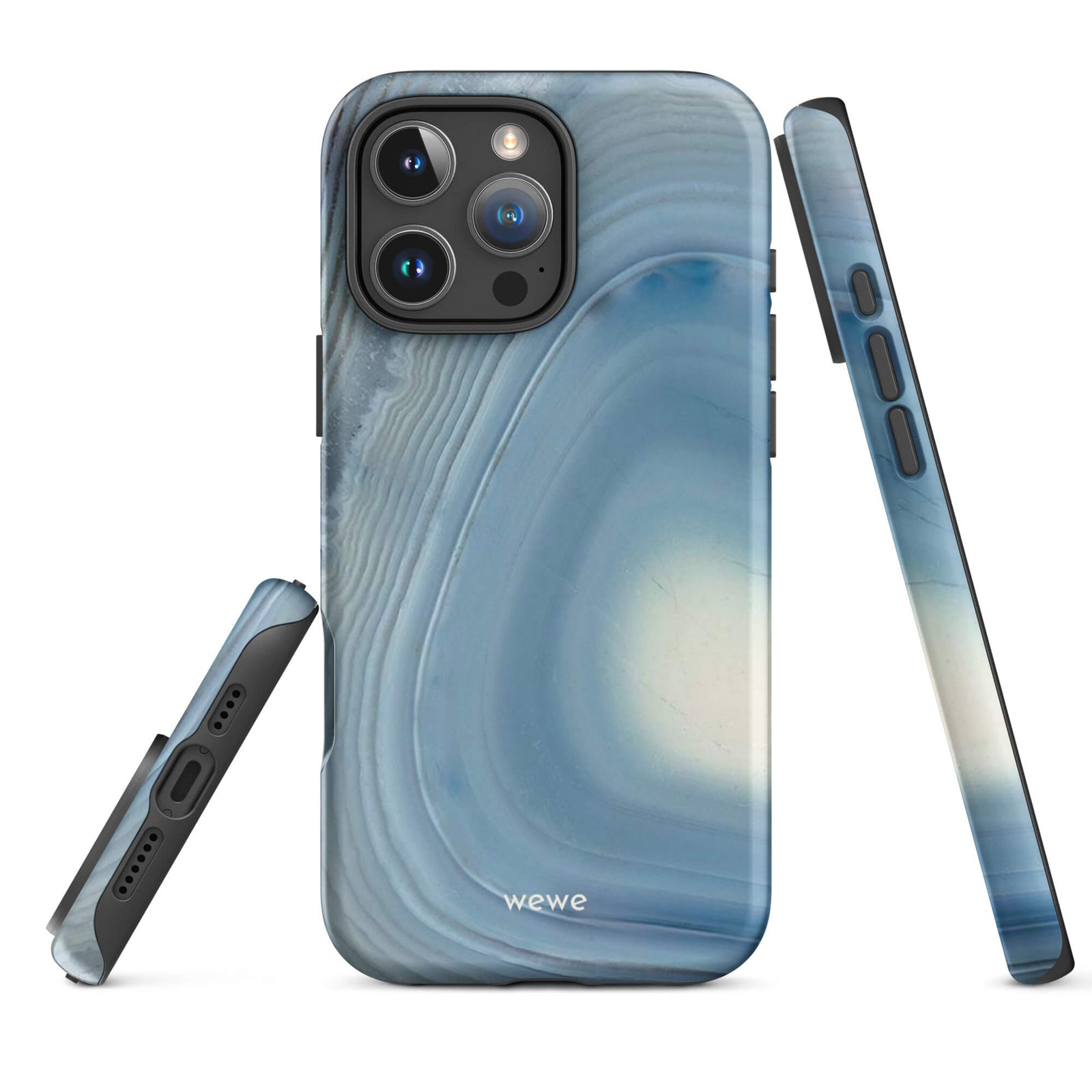 Custom slate blue 16 pro max elegant design.