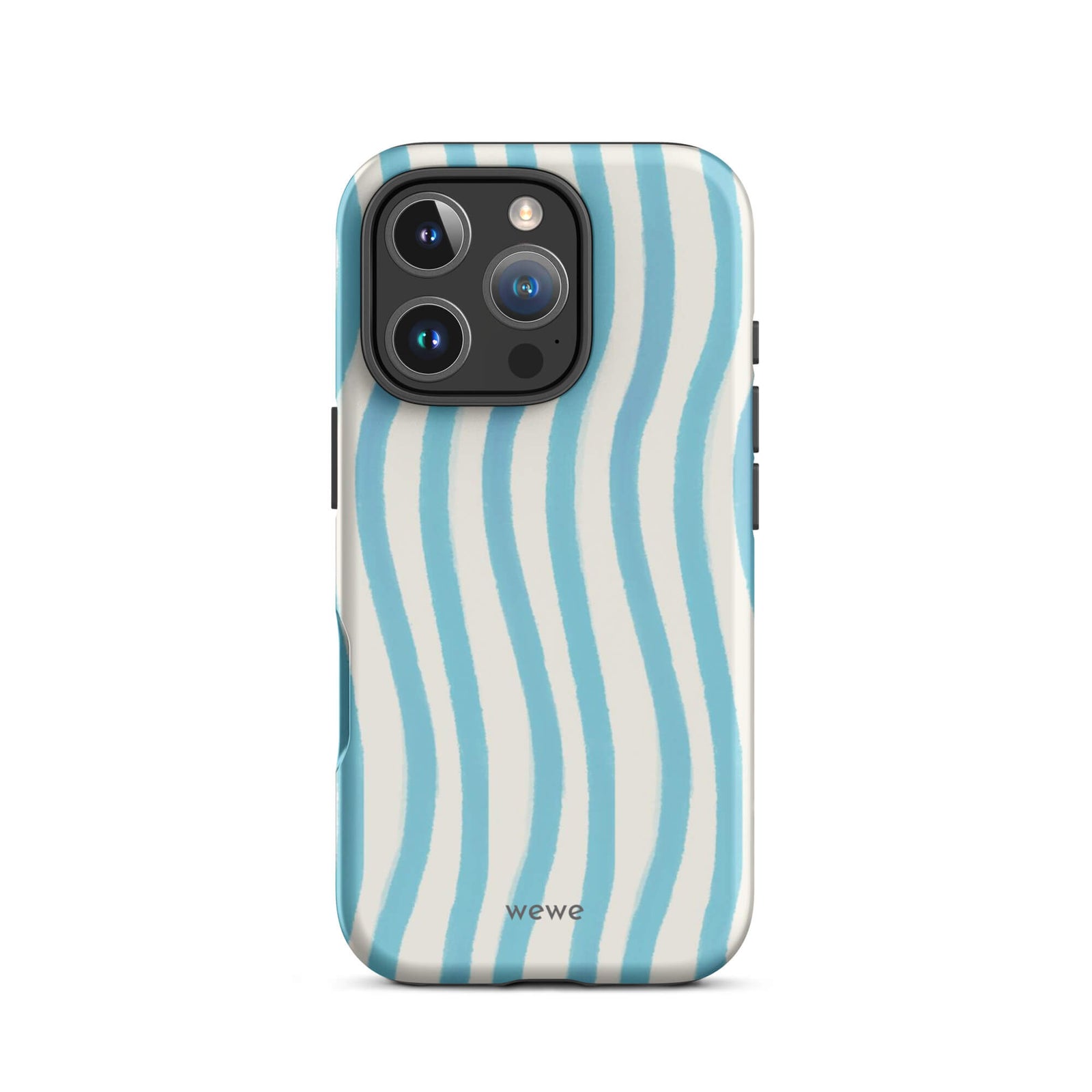 Custom fluid smile iPhone case 16 pro  stripe pattern.