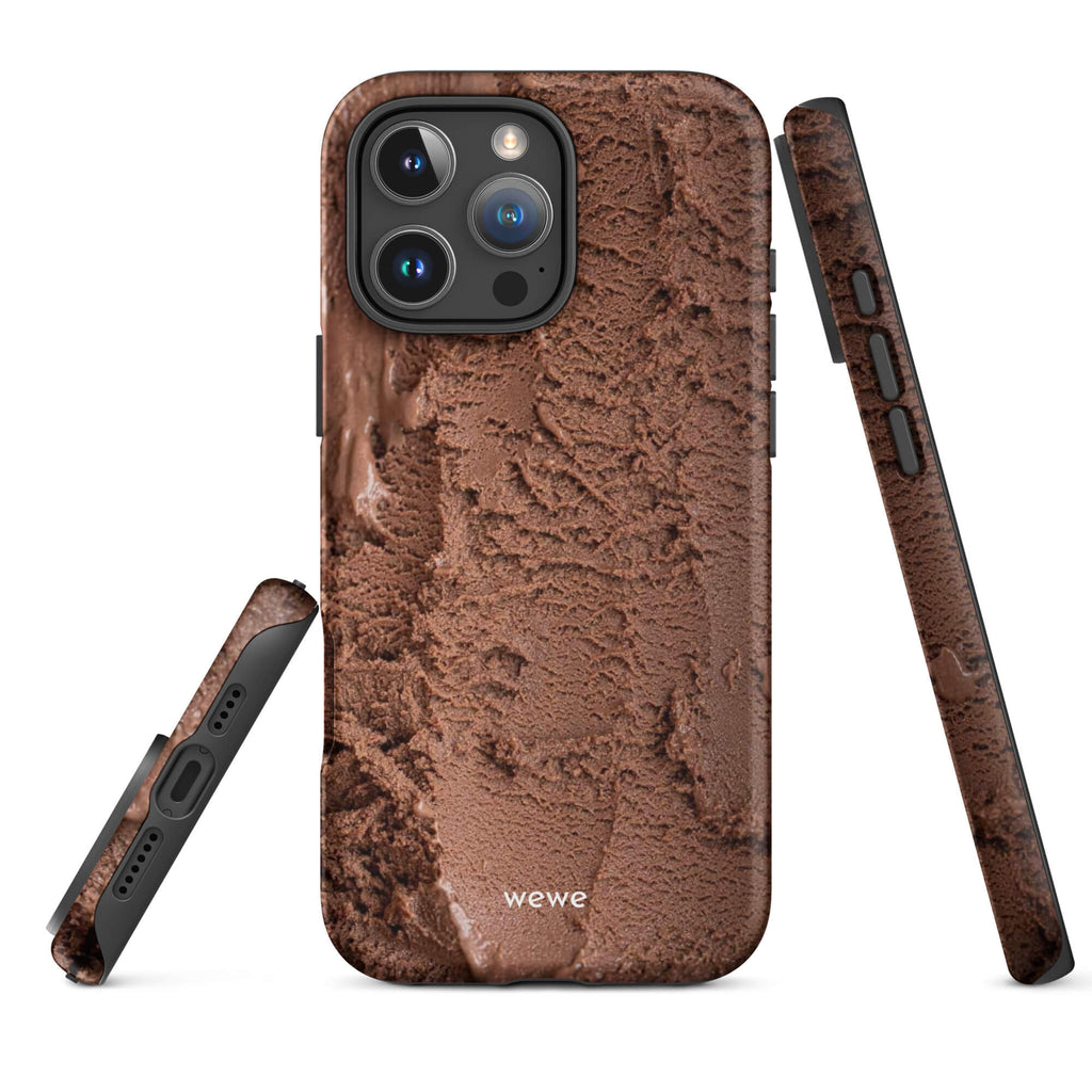 Custom cocoa cream iphone case 16 pro max warm coffee aesthetic.