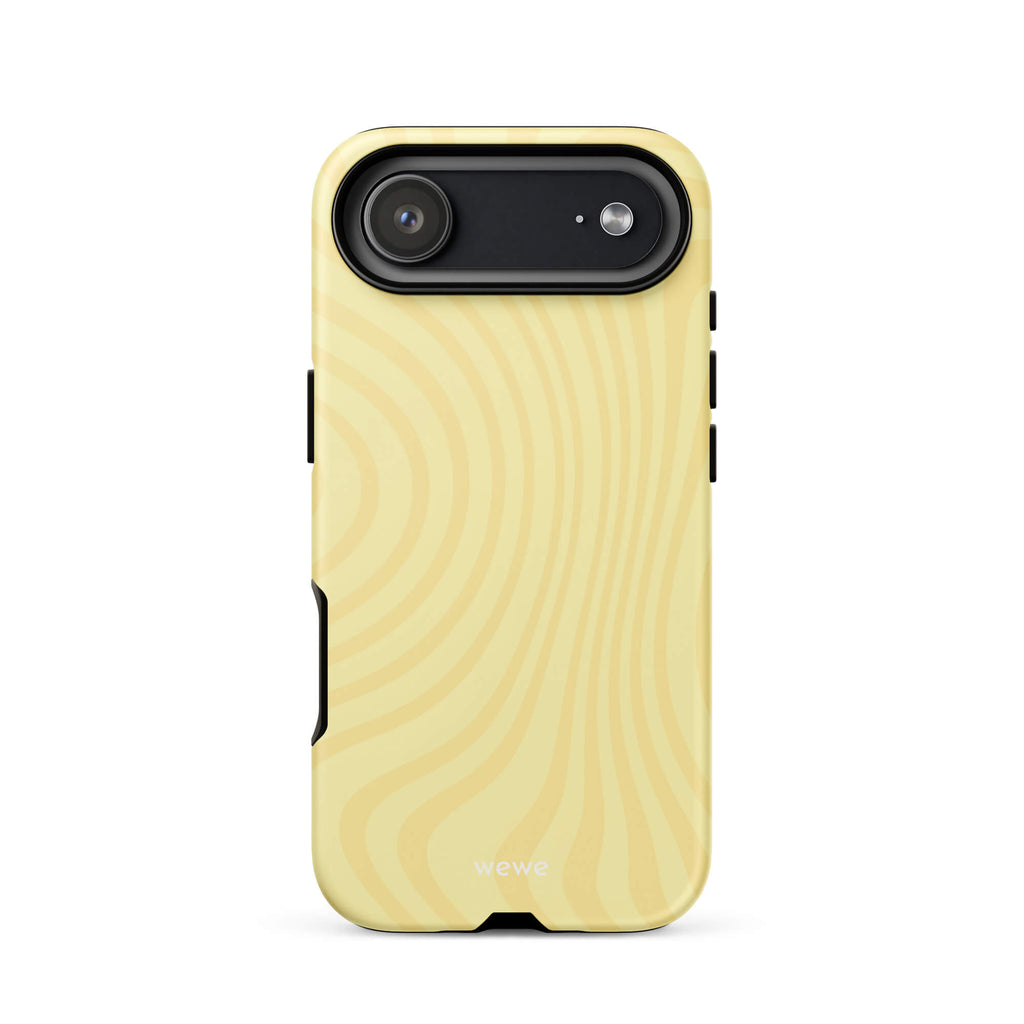 Custom butter yellow iPhone case 17 air cheerful style.