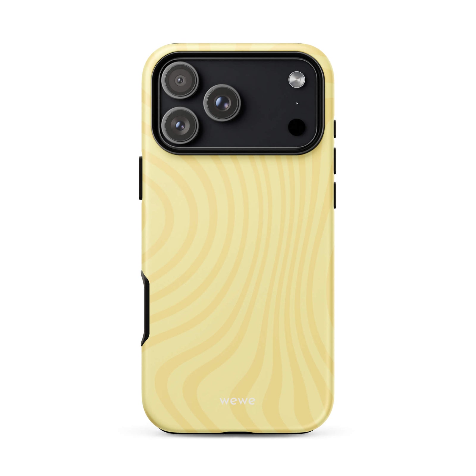 Custom butter yellow iPhone case 17 pro max cheerful style.