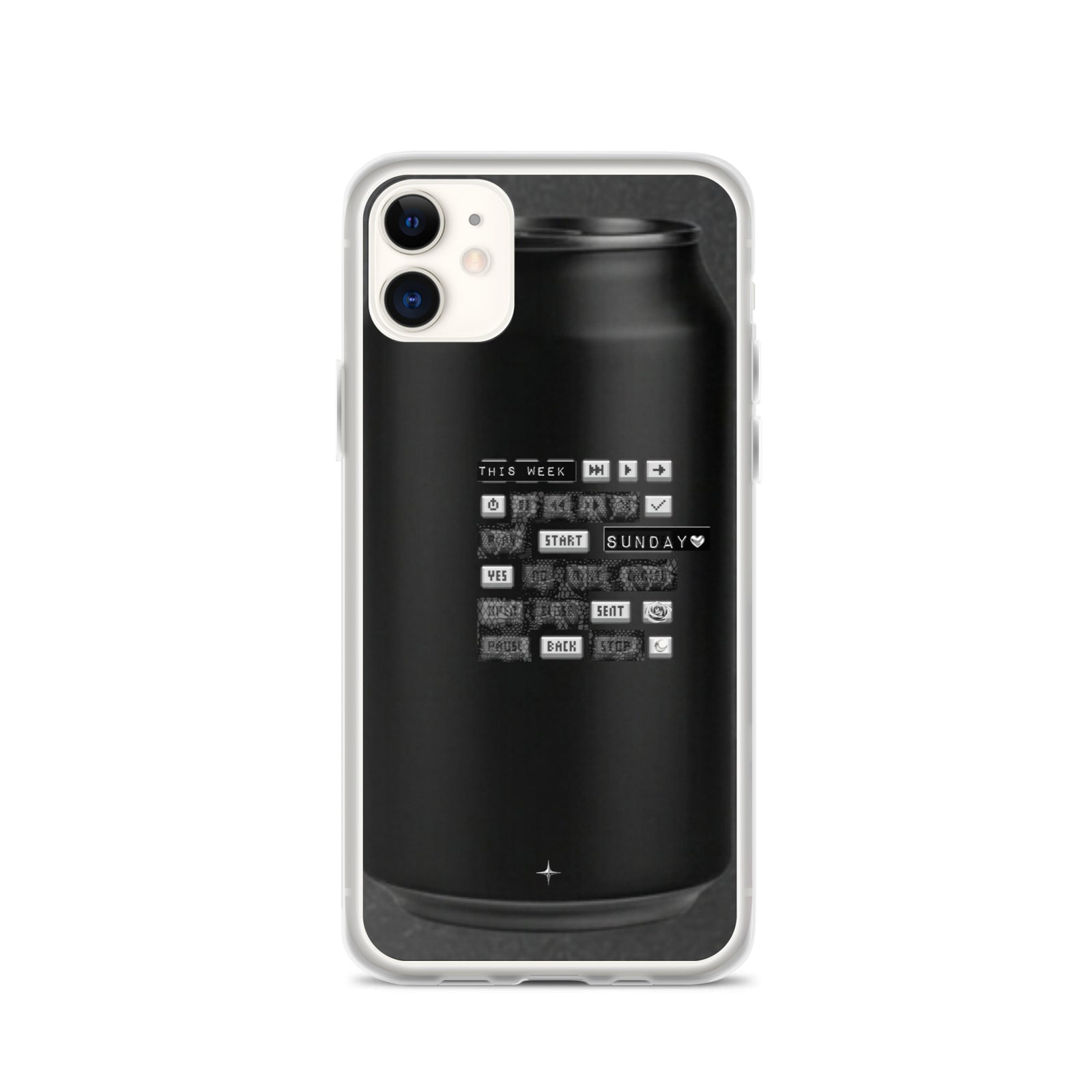 Cipher Energy black clear iphone case 11 hip hop streetwear underground culture aesthetic case