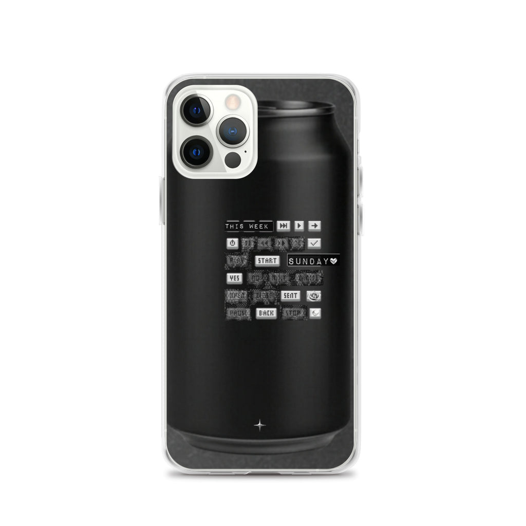Cipher Energy black clear iphone case 12 pro hip hop streetwear underground culture aesthetic case
