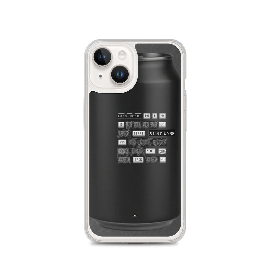 Cipher Energy black clear iphone case 14 hip hop streetwear underground culture aesthetic case