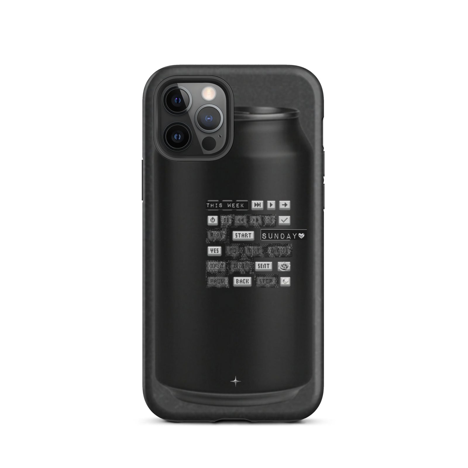 Cipher Energy black tough iphone case 12 pro hip hop streetwear underground culture aesthetic case