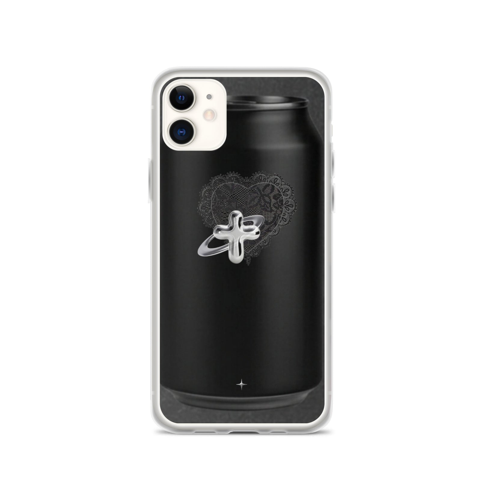 Cult Object black clear iphone case 11 hype streetwear aesthetic minimal dark fashion case