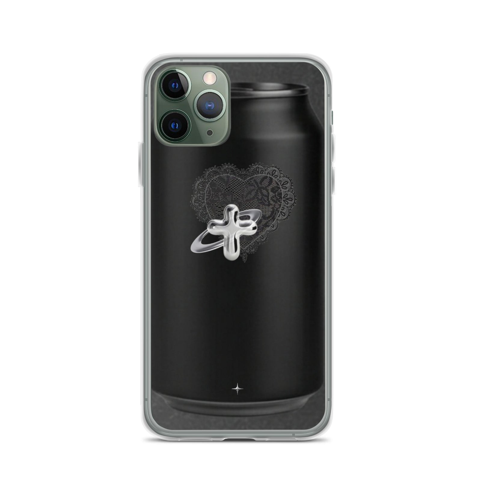 Cult Object black clear iphone case 11 pro hype streetwear aesthetic minimal dark fashion case