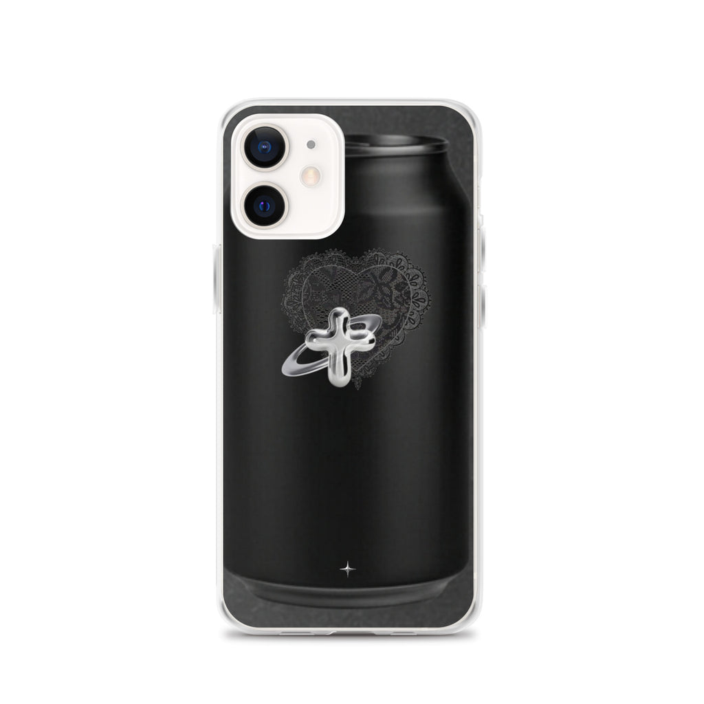 Cult Object black clear iphone case 12 hype streetwear aesthetic minimal dark fashion case