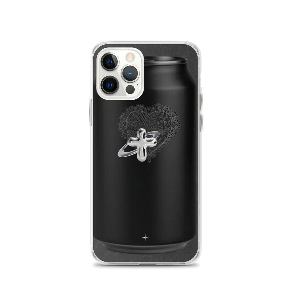 Cult Object black clear iphone case 12 pro hype streetwear aesthetic minimal dark fashion case