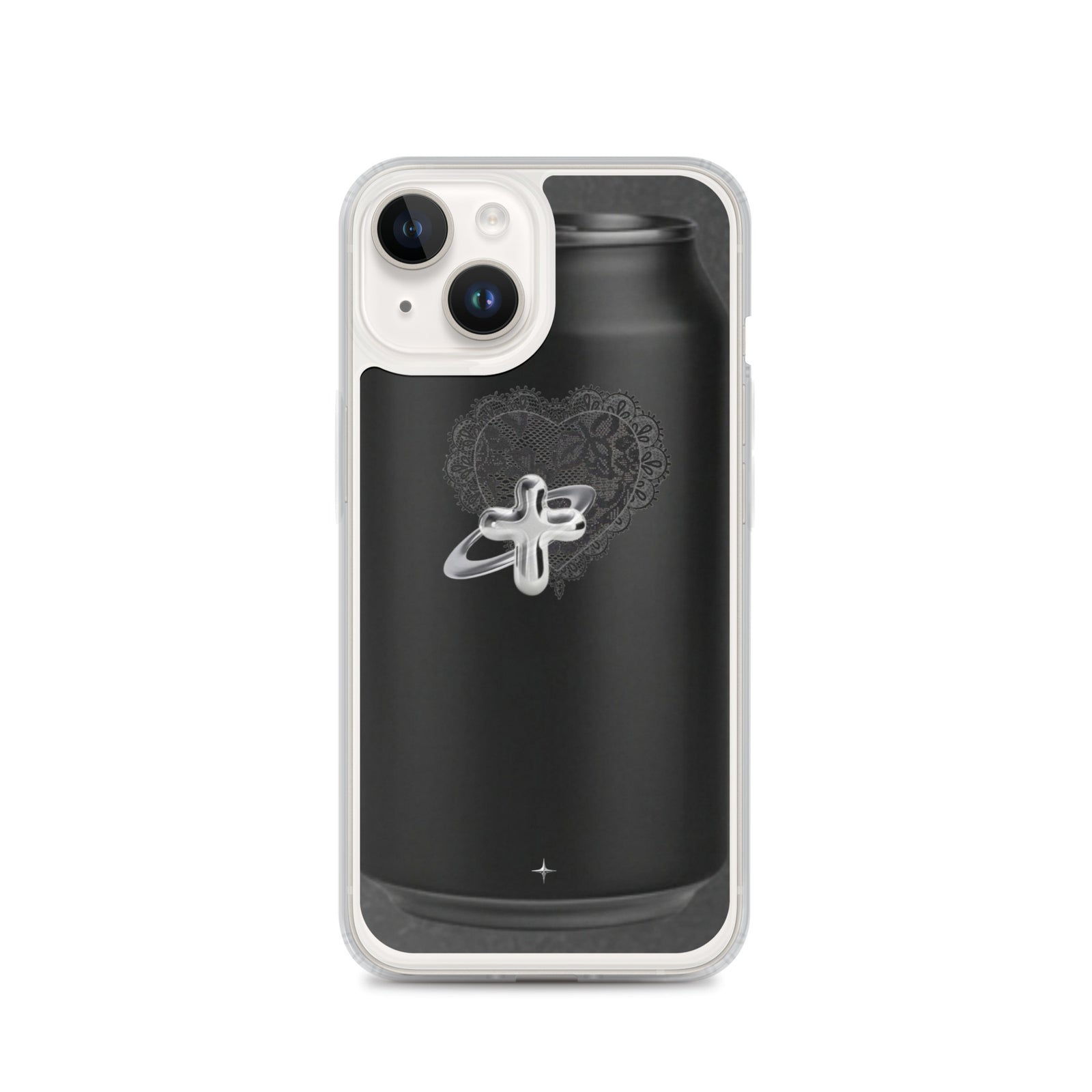 Cult Object black clear iphone case 14 hype streetwear aesthetic minimal dark fashion case