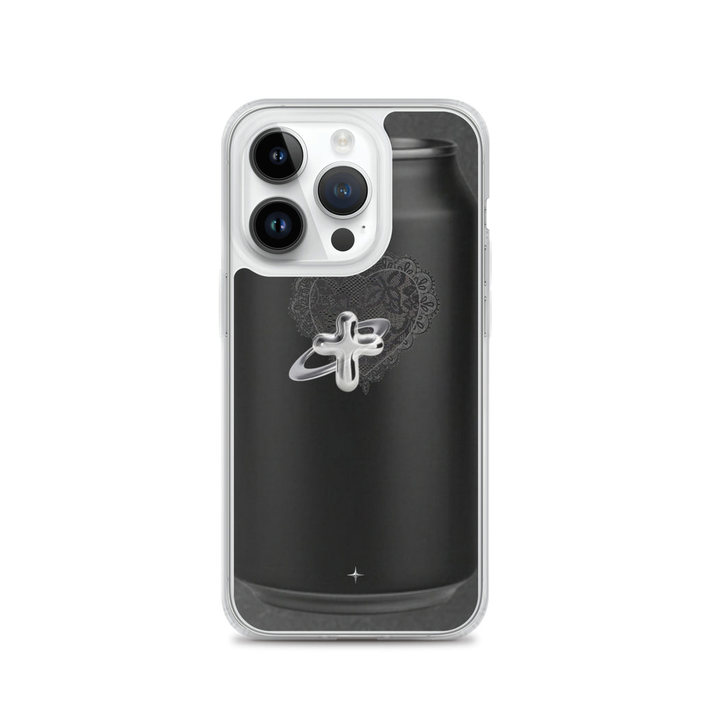 Cult Object black clear iphone case 14 pro hype streetwear aesthetic minimal dark fashion case