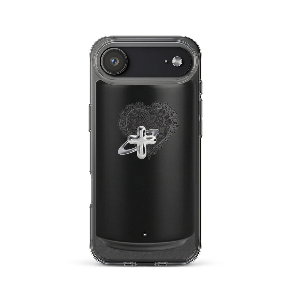 Cult Object black clear iphone case 17 air hype streetwear aesthetic minimal dark fashion case