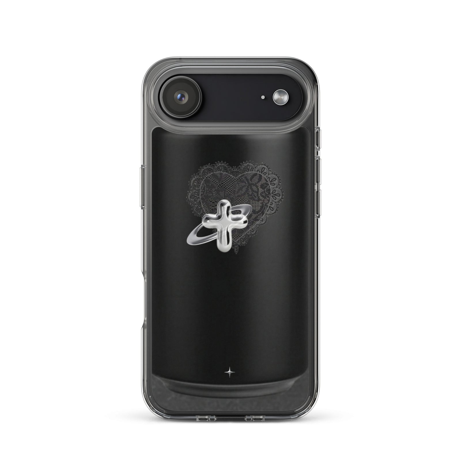Cult Object black clear iphone case 17 air hype streetwear aesthetic minimal dark fashion case