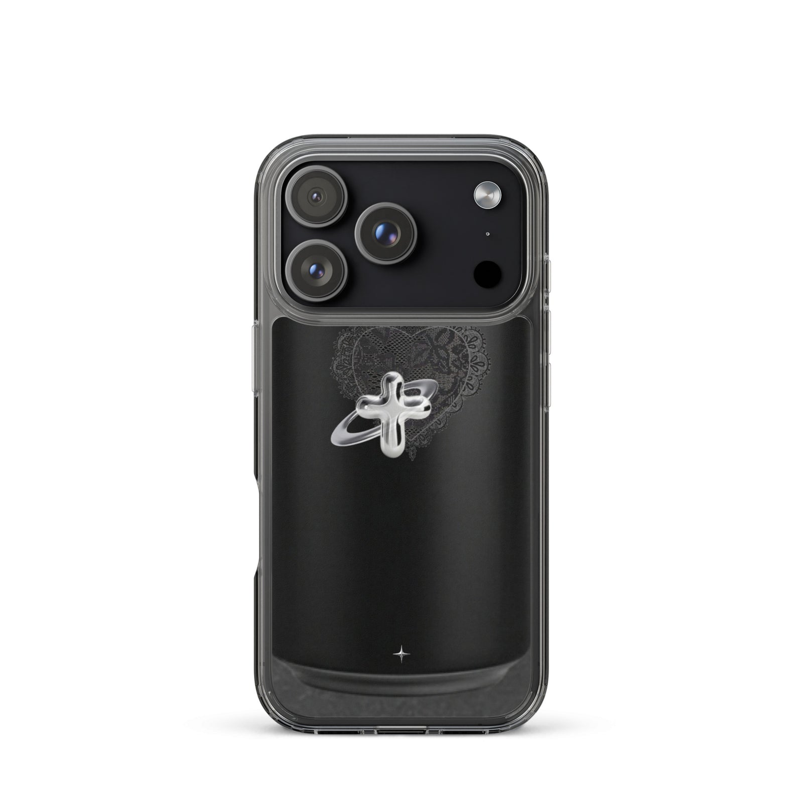 Cult Object black clear iphone case 17 pro hype streetwear aesthetic minimal dark fashion case