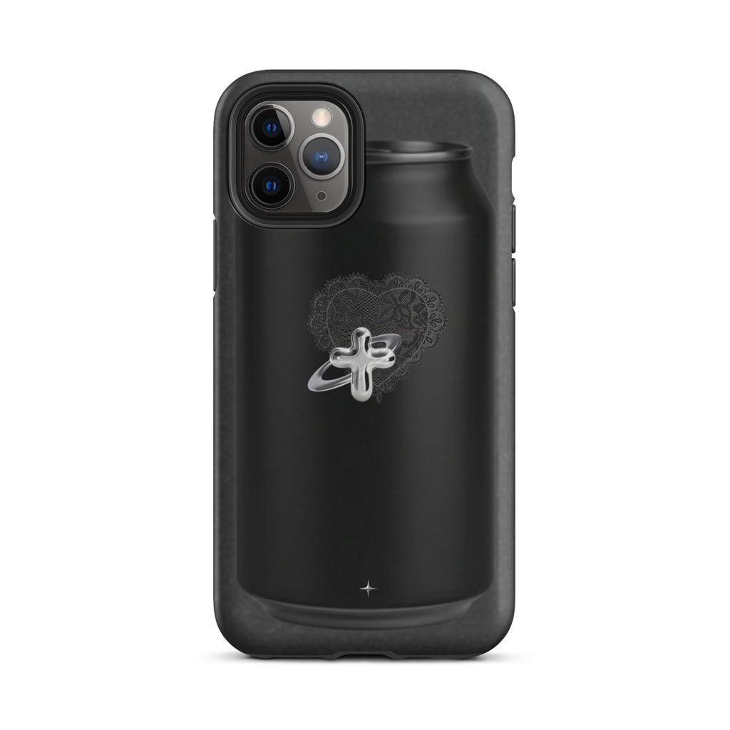 Cult Object black tough iphone case 11 pro hype streetwear aesthetic minimal dark fashion case