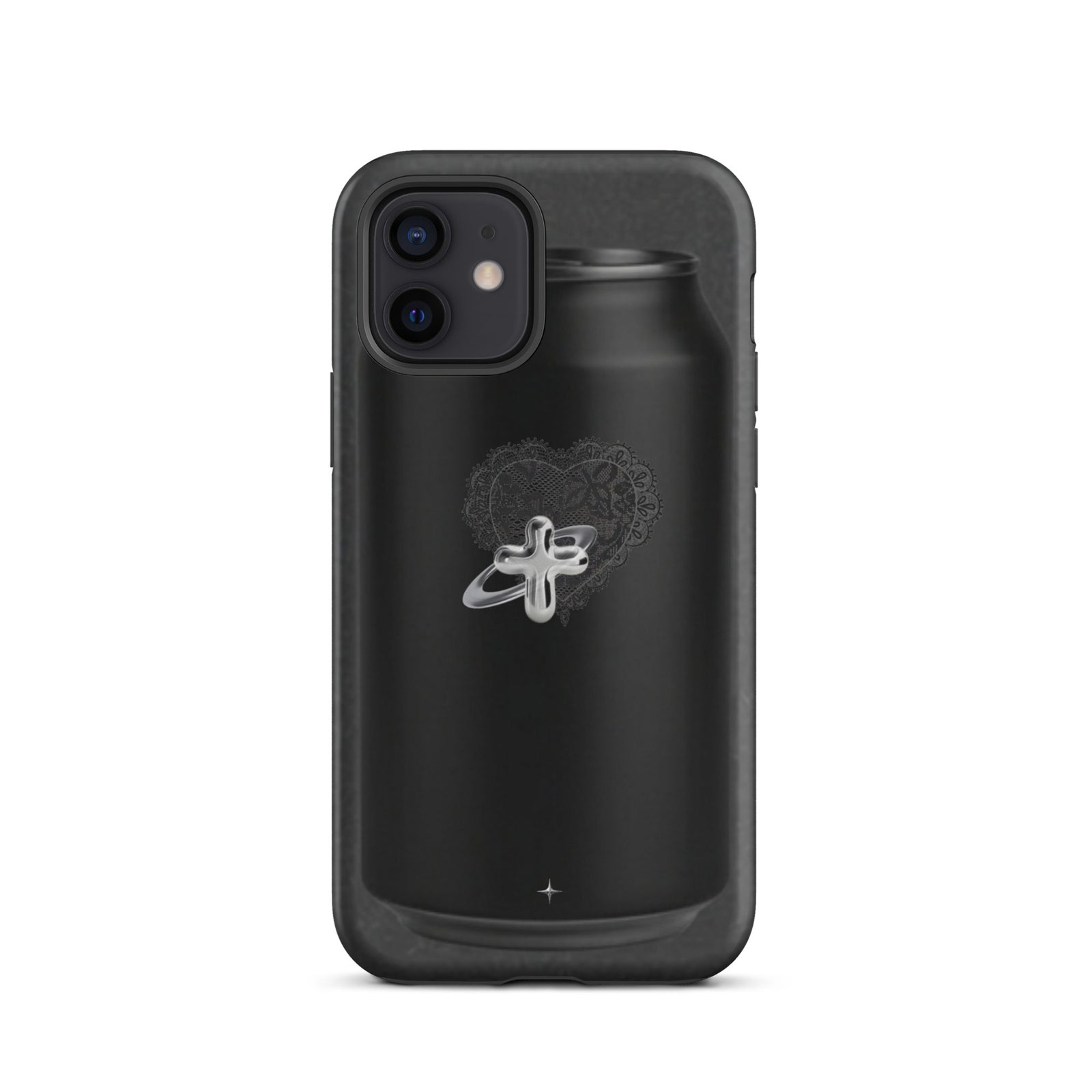 Cult Object black tough iphone case 12 hype streetwear aesthetic minimal dark fashion case