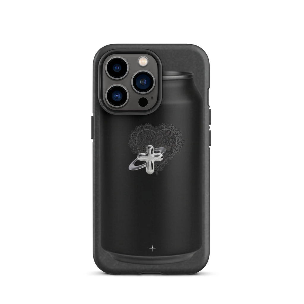 Cult Object black tough iphone case 13 pro hype streetwear aesthetic minimal dark fashion case