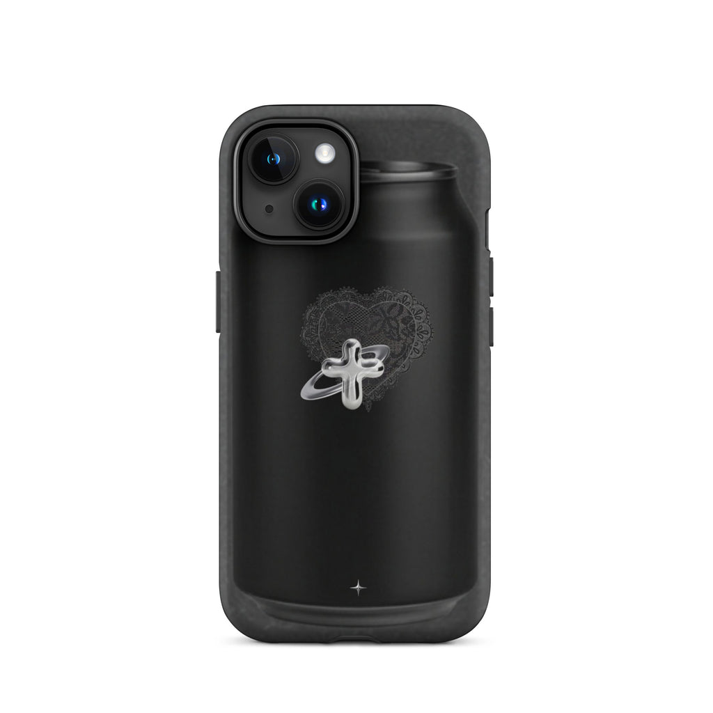 Cult Object black tough iphone case 15 hype streetwear aesthetic minimal dark fashion case