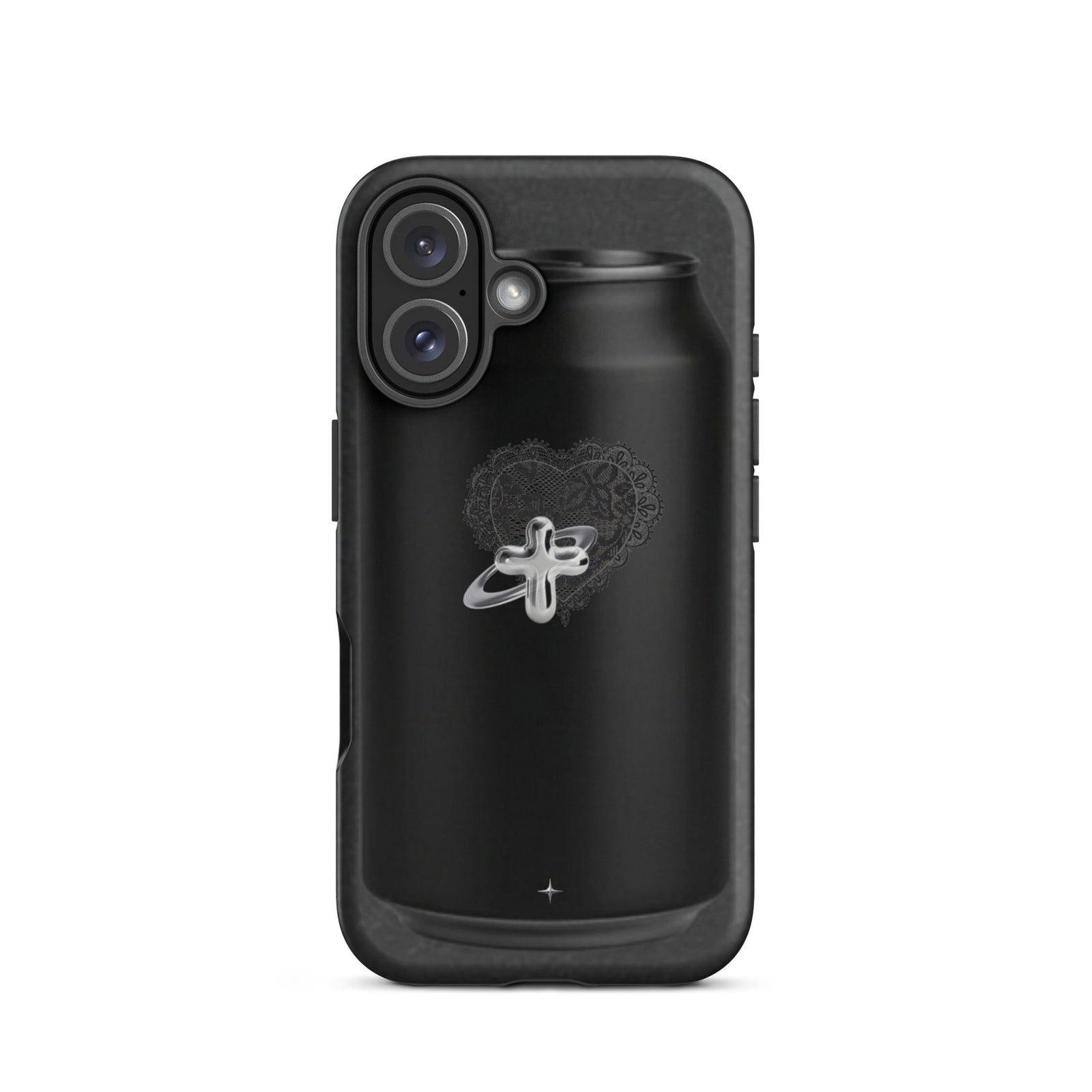 Cult Object black tough iphone case 16 hype streetwear aesthetic minimal dark fashion case
