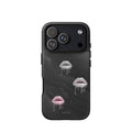 Custom pure mood iPhone case 17 pro playful lip graphic.