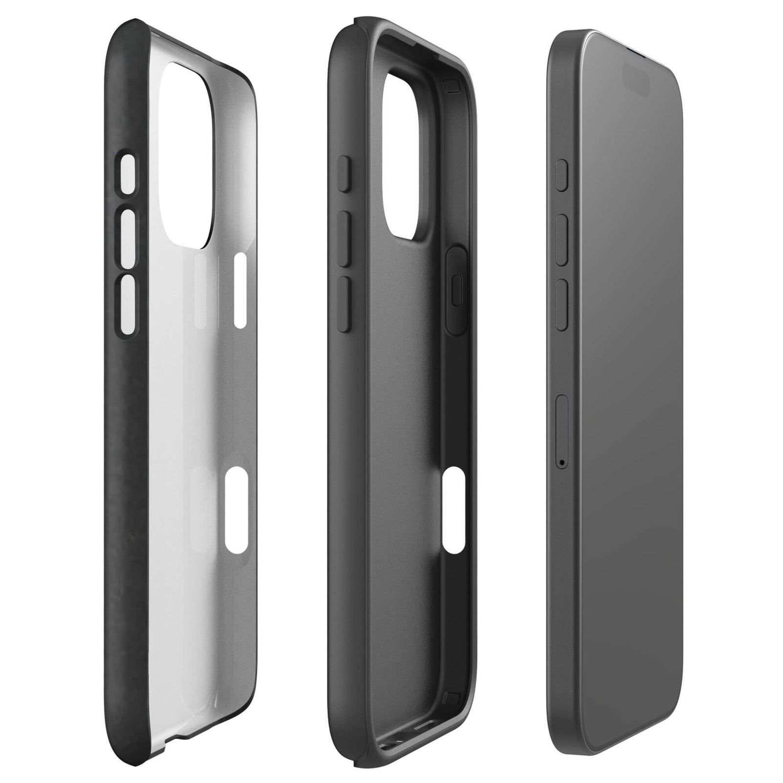 Faith In Chaos black tough iphone  case 16 pro max dark streetwear aesthetic edgy graphic design wireless charging compatible