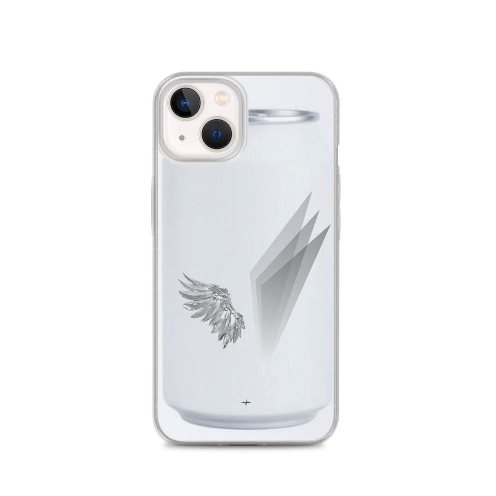 Form and Spirit white clear iphone 13 case minimal aesthetic clean modern design case
