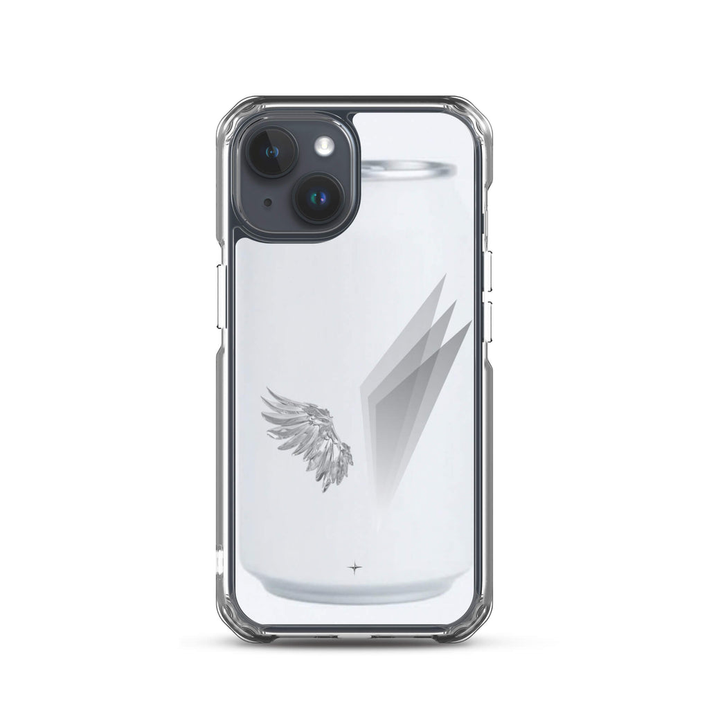 Form and Spirit white clear iphone 15 case minimal aesthetic clean modern design case