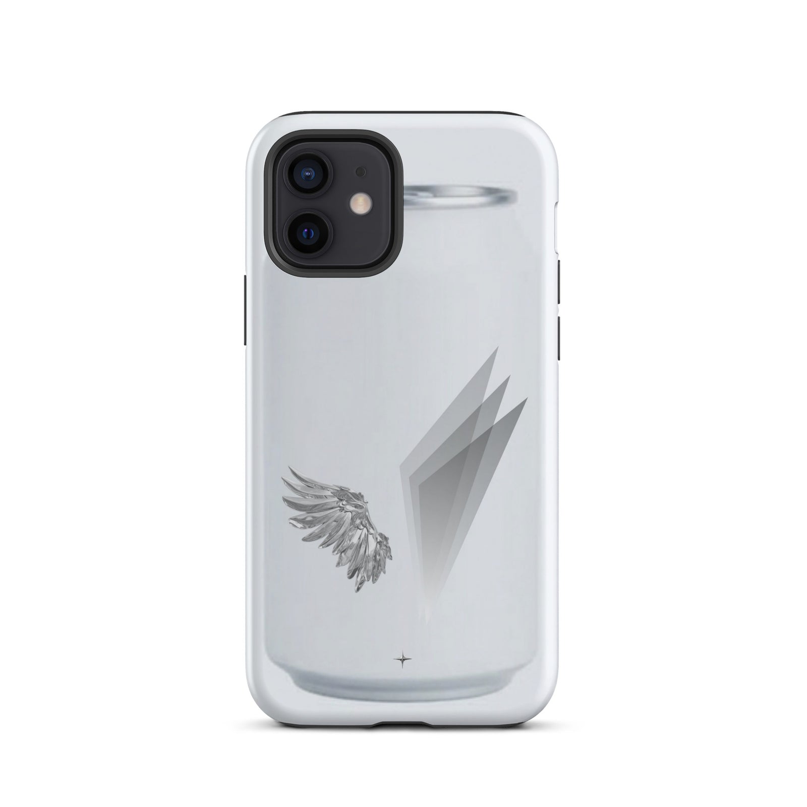 Form and Spirit white tough iphone 12 case minimal aesthetic clean modern design case