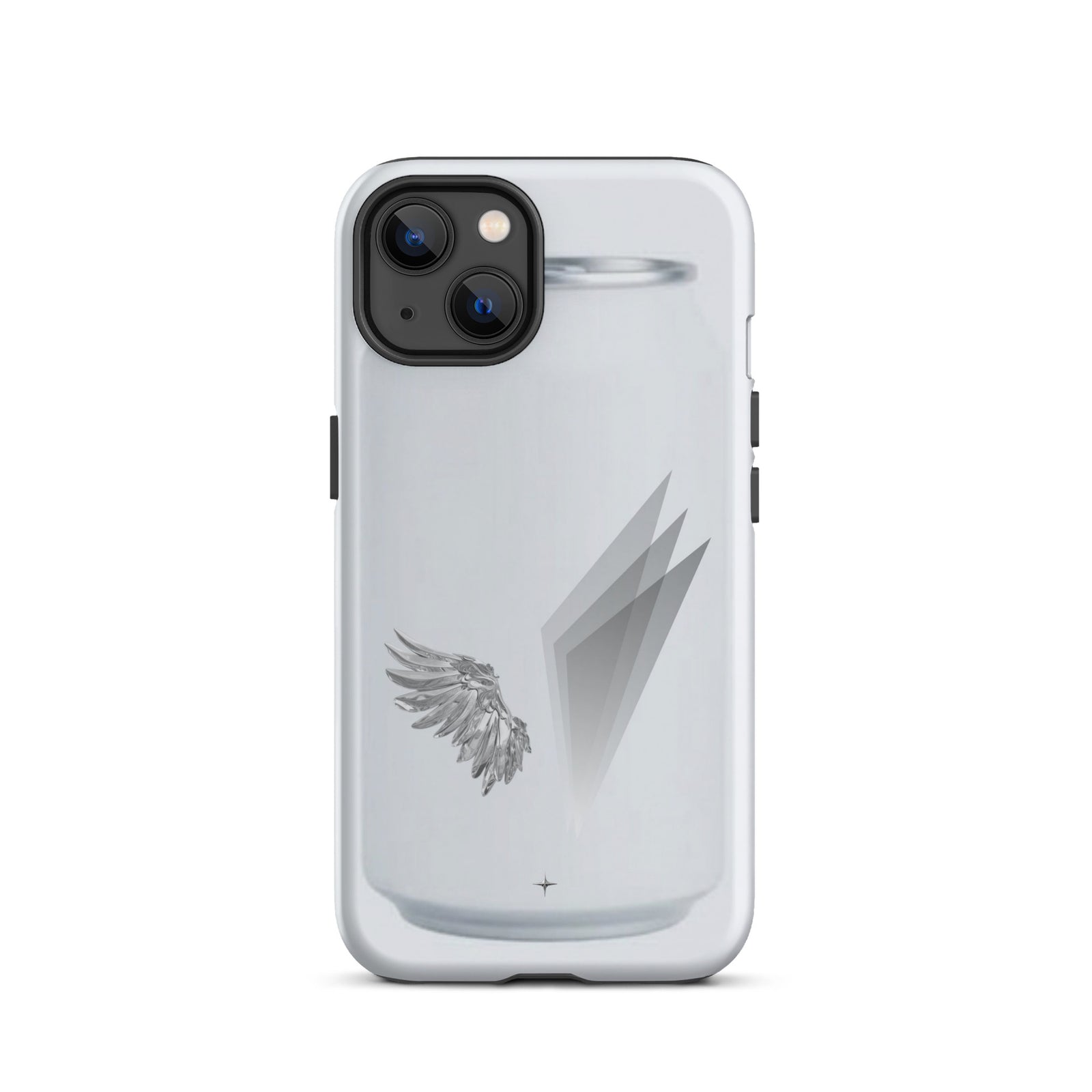 Form and Spirit white tough iphone 13 case minimal aesthetic clean modern design case