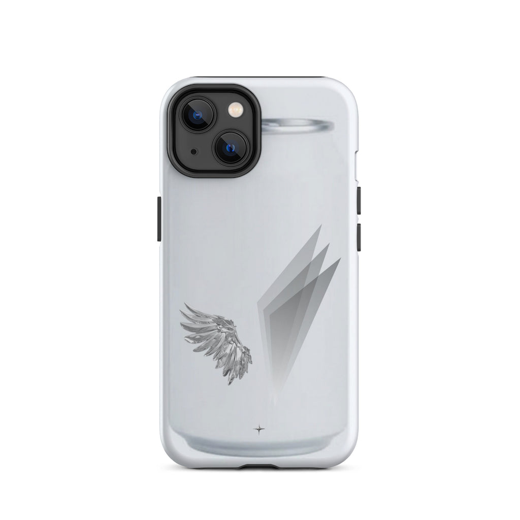 Form and Spirit white tough iphone 14 case minimal aesthetic clean modern design case
