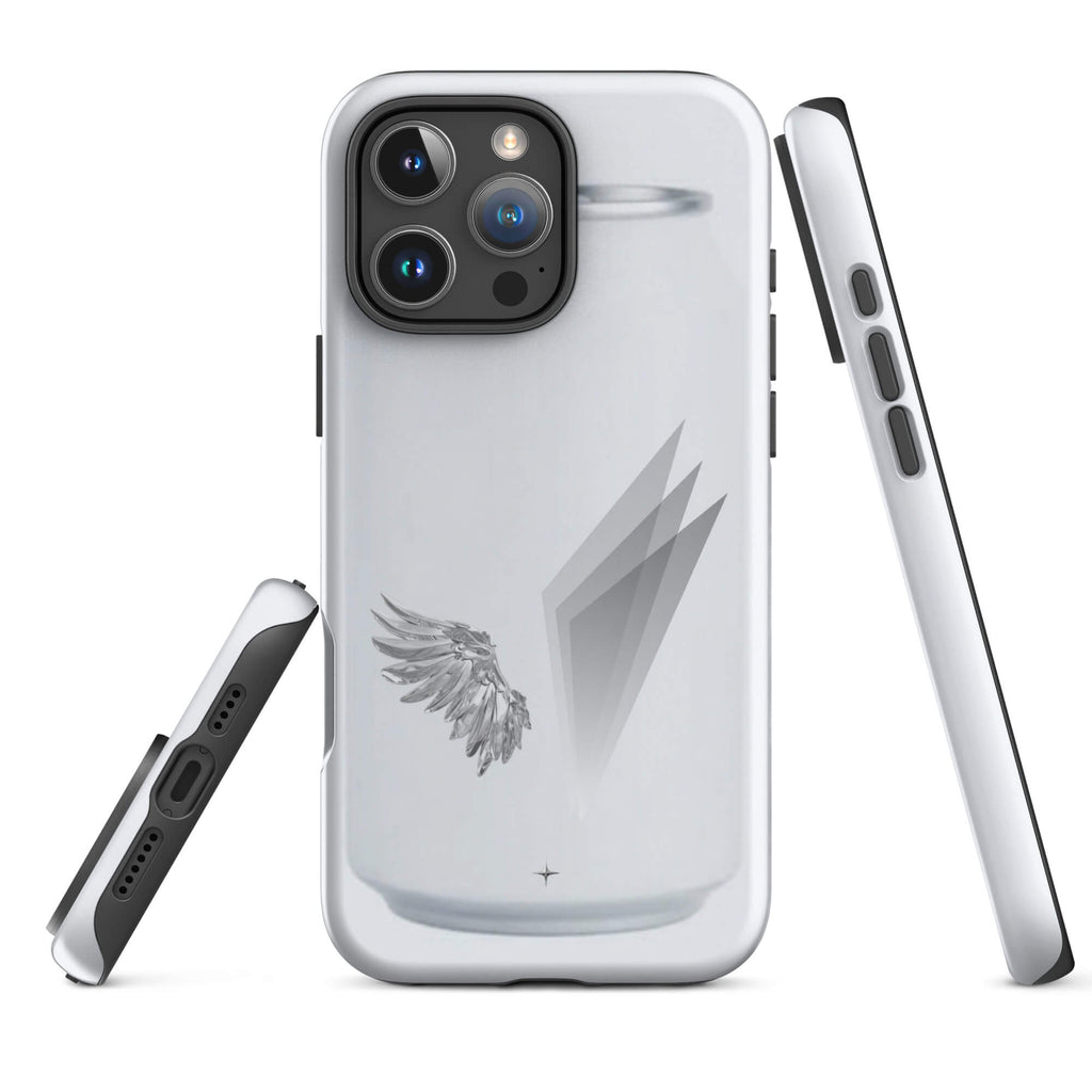 Form and Spirit white tough iphone 16 pro max case minimal aesthetic clean modern design case