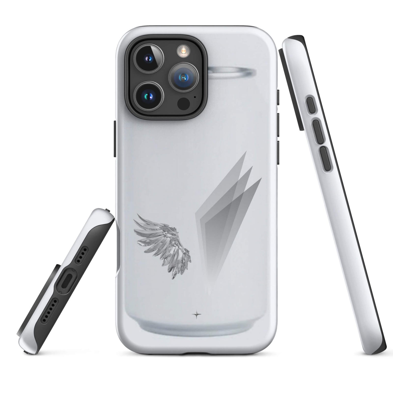Form and Spirit white tough iphone 16 pro max case minimal aesthetic clean modern design case