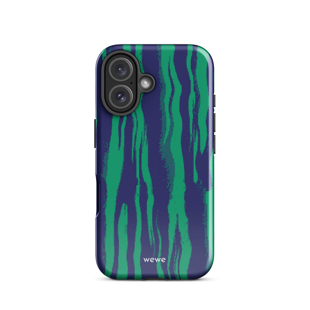 Custom green forest iphone case 16 natural aesthetic design.