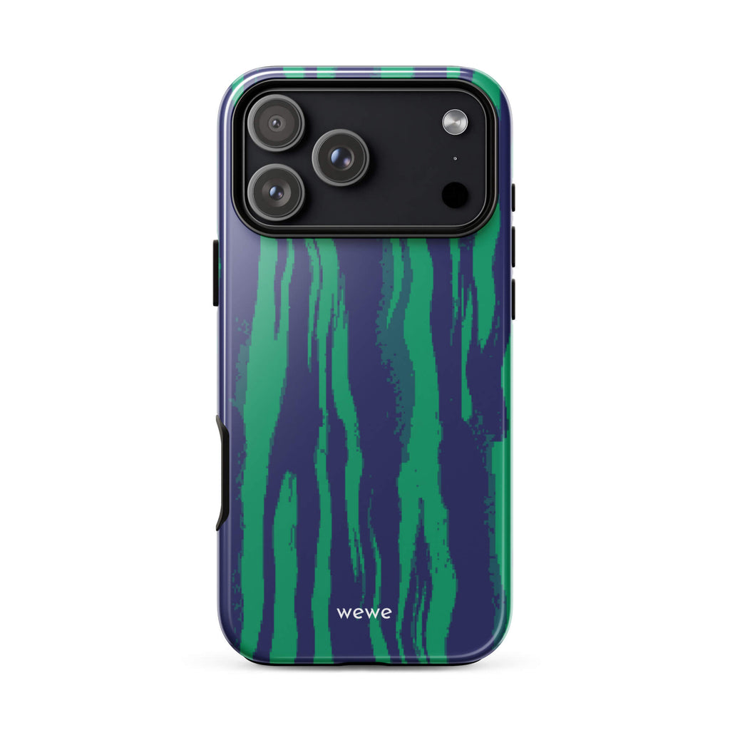 Custom green forest iphone case 17 pro max natural aesthetic design.