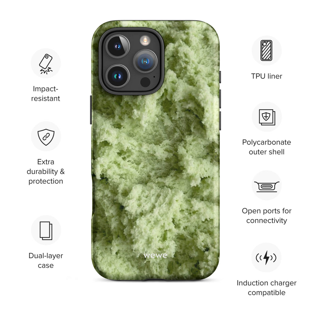 Custom matcha cloud iphone case 16 pro max scratch-resistant