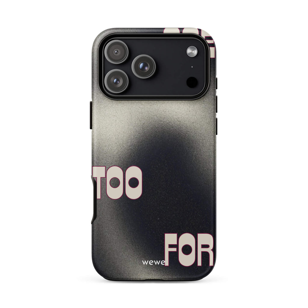 Custom one studio iPhone case 17 pro   max chic bold text graphic.