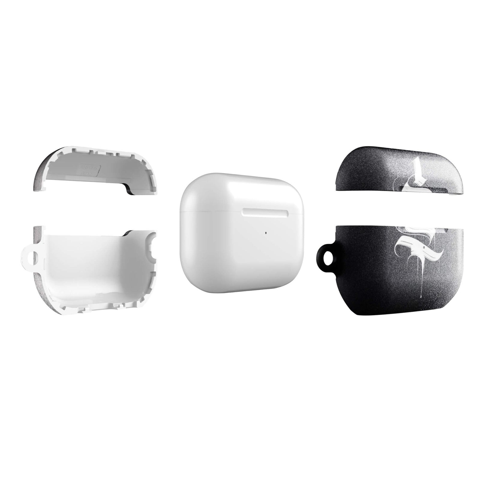 Custom monochrome mind AirPods case pro gen2 slim protective.