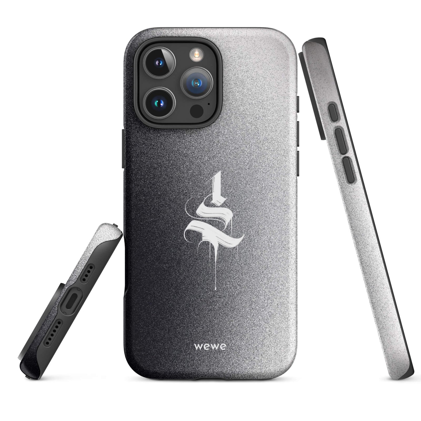 Custom monochrome mind iPhone case 16 pro max powerful monochrome aesthetic.