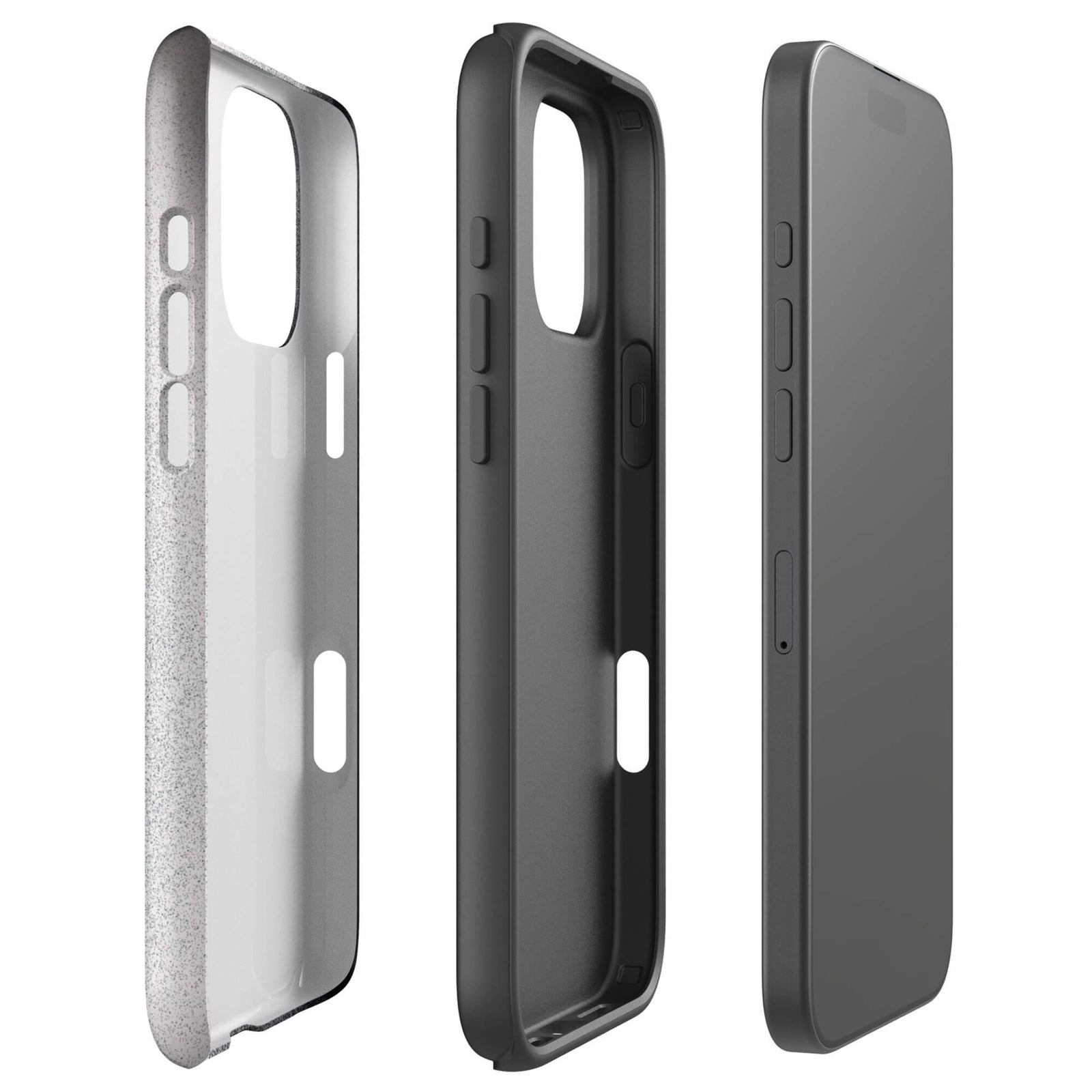 Custom monochrome mind iPhone case 16 pro max dual-layer shockproof protection.