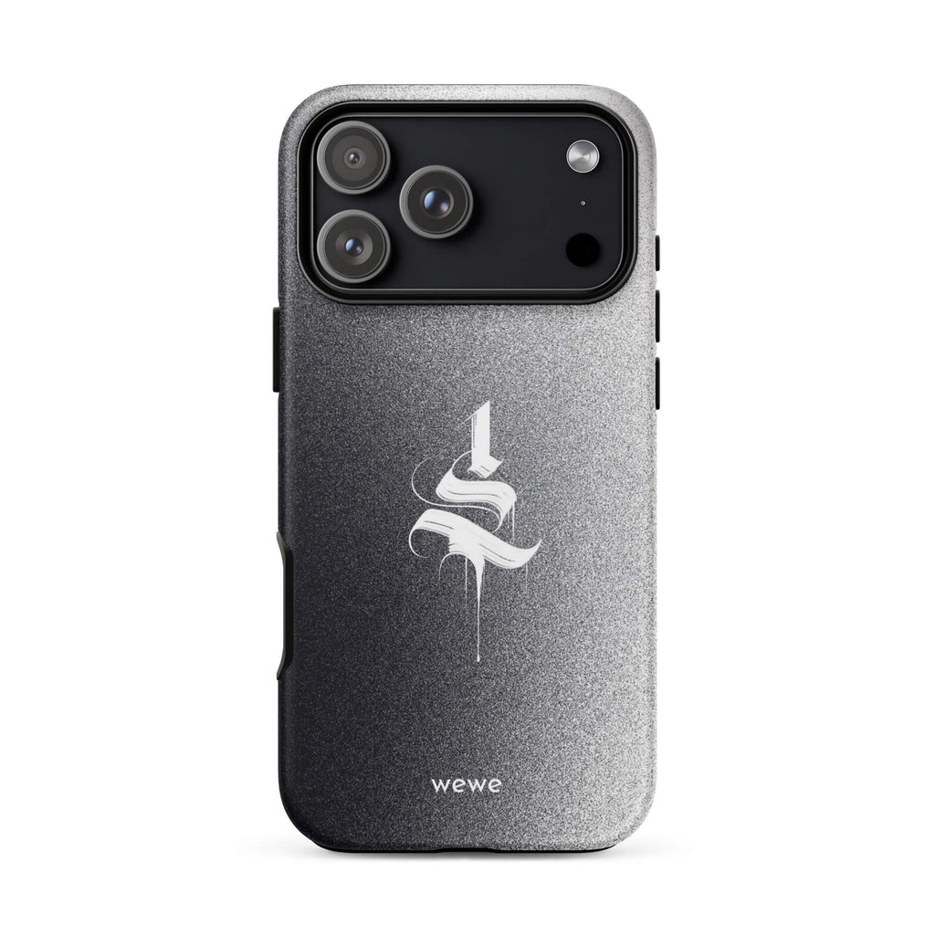 Custom monochrome mind iPhone case 17 pro max powerful monochrome aesthetic.