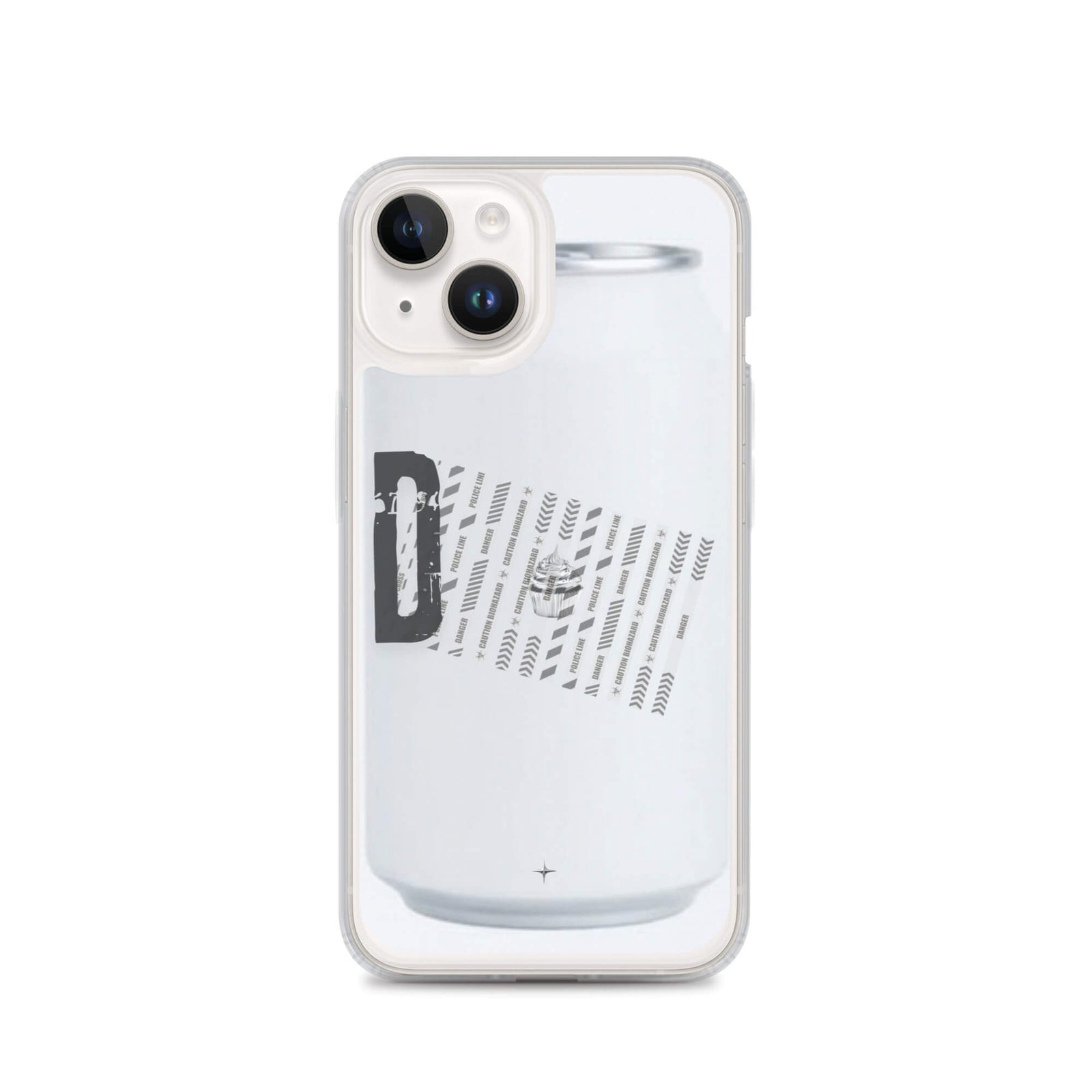 Ivory Architect white clear iphone case 14 geometric minimal design can-inspired aesthetic case