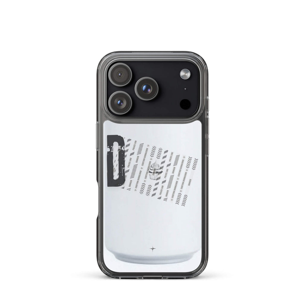 Ivory Architect white clear iphone case 17 pro geometric minimal design can-inspired aesthetic case